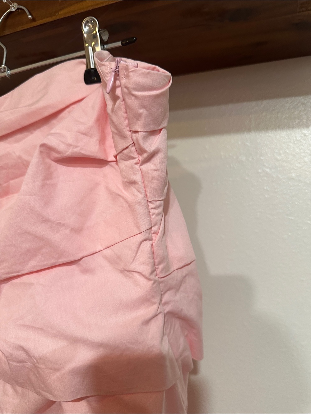 Strapless Pink Maxi Dress - Picture 4 of 4